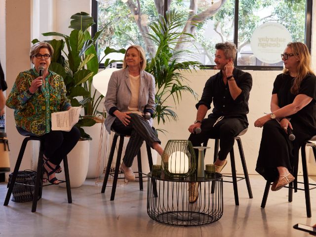 Panel discussion on stage